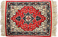 Floral rug by Mariam Magsi